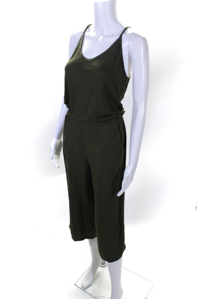 Michael Stars Women's V-Neck Casual One-Piece Jumpsuit Green Size XS