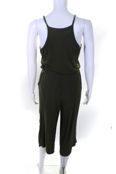 Michael Stars Women's V-Neck Casual One-Piece Jumpsuit Green Size XS