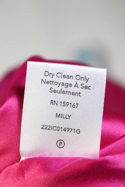 Milly Minis Girls Cap Sleeve Ruffle Crewneck Sheath Dress Pink Size 10