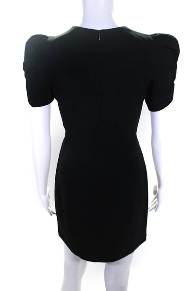 ALC Women's Puff Sleeve A Line Mini Dress Black Size 0