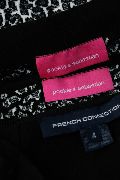 Pookie & Sebastian French Connection Womens Top + Skirt Set Black Size S Lot 2