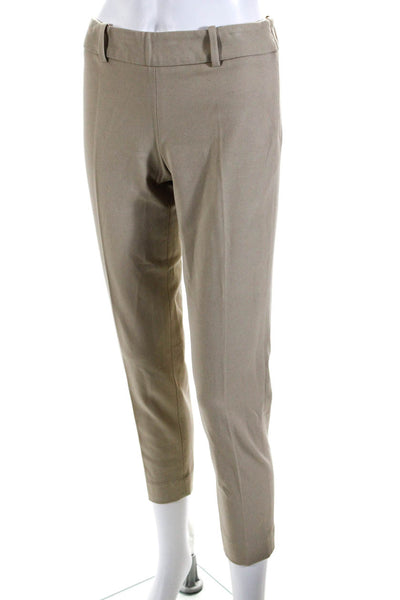 Cynthia Rowley Women's Pleated Slim Fit Casual Pants Beige Size 4