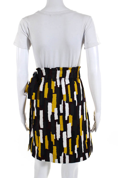 COS Women's Abstract Print Knee Length Wrap Skirt Multicolor Size 2