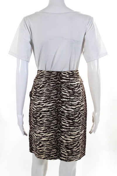 Neiman Marcus Max & Co Women's Pencil Skirts White Brown Size 4 Lot 2