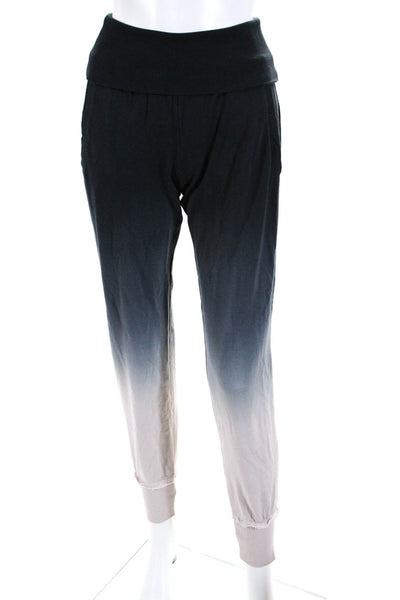 Young Fabulous & Broke Women's Ombre High Waist Sweatpants Black/Pink Size XS