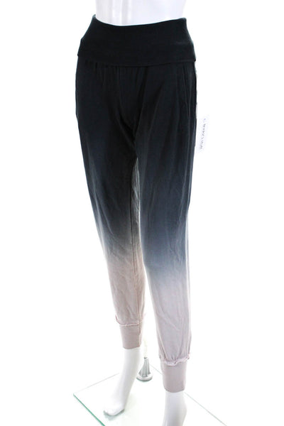 Young Fabulous & Broke Women's Ombre High Waist Sweatpants Black/Pink Size XS