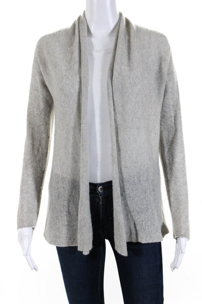 CO OP Barneys New York Women's Cashmere Open Front Cardigan Gray Size M