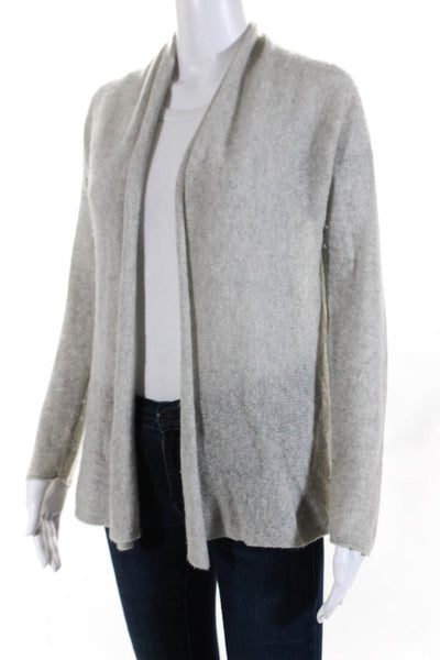 CO OP Barneys New York Women's Cashmere Open Front Cardigan Gray Size M