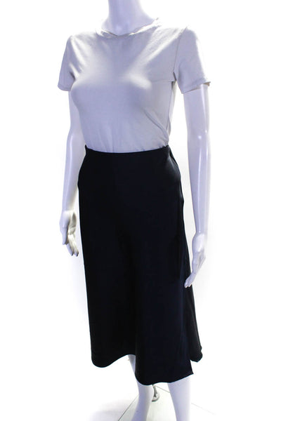 House of Harlow 1960 Women's Bias Midi Slit Skirt Navy Size XS