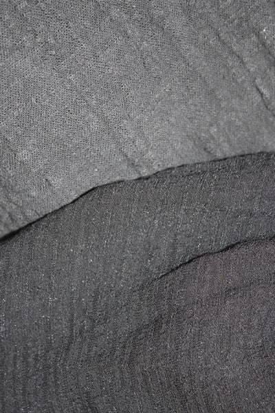 Zara Women's Long Sleeve Tie Front Cropped Blouse Black Size M XS, Lot 2