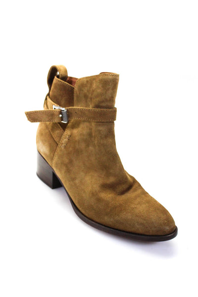 Rag & Bone Womens Leather Suede Ankle Strap Boots Light Brown Size 7.5US 37.5EU