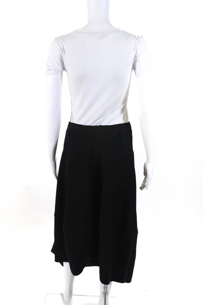 Ivan Grundahl Womens Unlined Zip Up Belt Loop Maxi Skirt Black Size 38 6