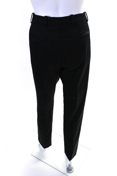 The Kooples Womens Mid-Rise Pleated Front Straight Leg Dress Pants Black Size 36