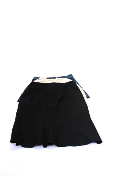 Madewell Armani Exchange Azadeh Womens Skirts Blue Tan Black Size 4 8 XS Lot 3