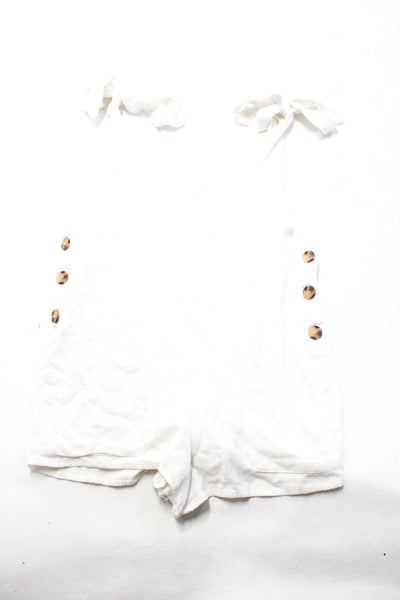 J Crew House of Sienna Womens Cotton Tank Tops Romper White Size 6 XS S Lot 3