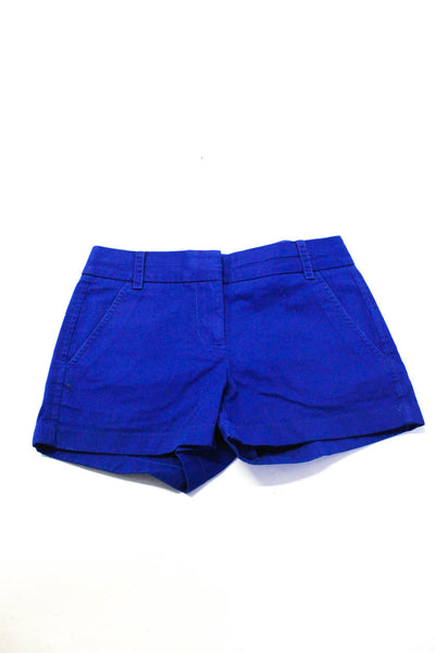 J Crew Womens Low Mid Rise Chino Twill Shorts Blue Green Size 0 00 Lot 2