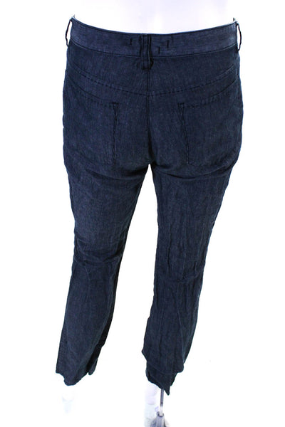 John Varvatos Star USA Men's Linen Flat Front Skinny Ankle Pants Blue Size 34R