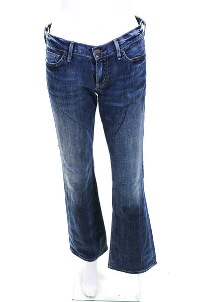 C of H Los Angeles Womens Cotton Button Dark Wash Bootcut Jeans Blue Size EUR27