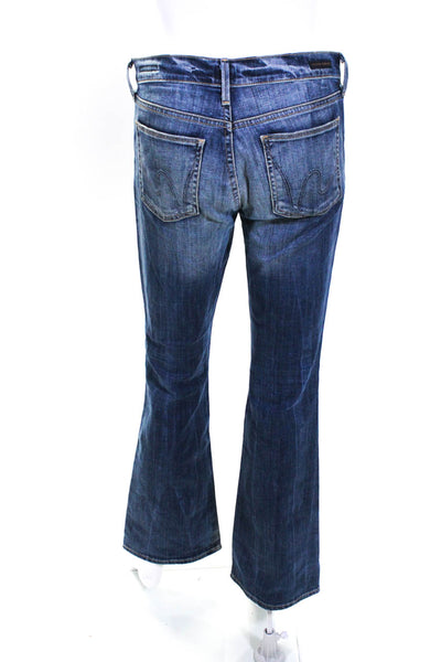 C of H Los Angeles Womens Cotton Button Dark Wash Bootcut Jeans Blue Size EUR27
