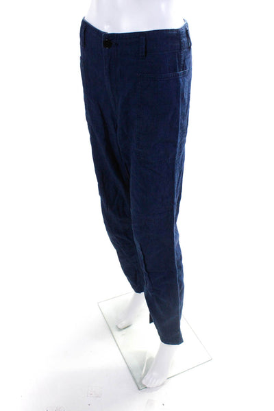 Vince Womens Straight Leg High Rise Jeans Blue Cotton Size 27