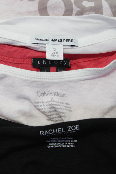 Theory Calvin Klein Women's Tank Tops Tees Pink Black White Size S 2 Lot 4