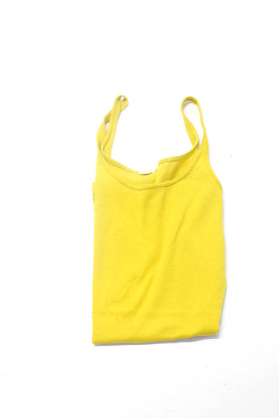 Intimately Free People J Crew Women's Tanks White Yellow Black Size XS S M Lot 3