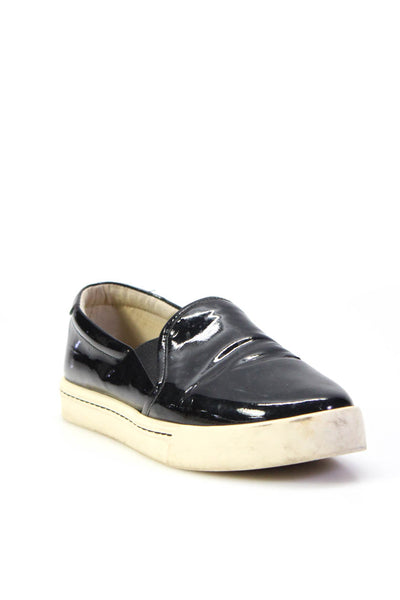 Boden Womens Patent Leather Round Toe Platform Slip On Shoes Black Size 8US 38EU