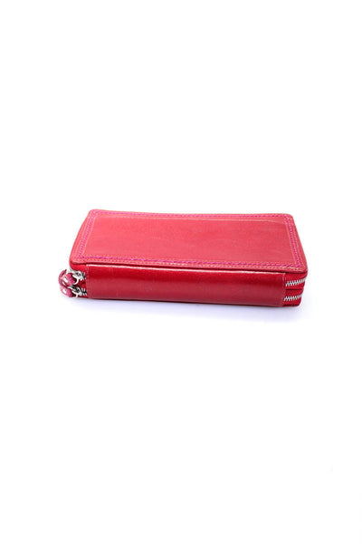 Tusk Women's Zip Closure Credit Card Slot Wallet Red Size M