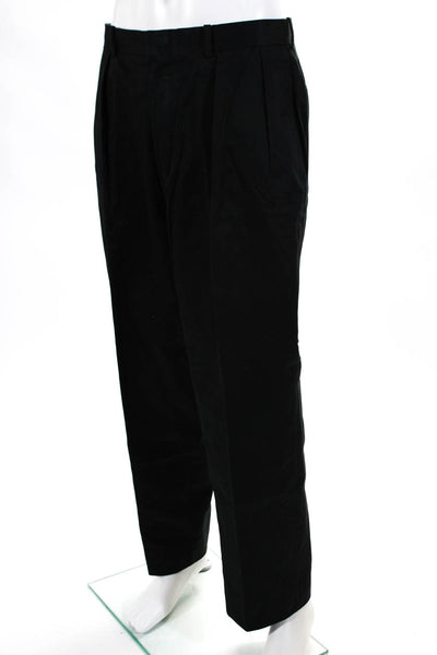 Polo Ralph Lauren Mens Pleated Hook + Bar Closure Dress Pants Navy Size 36