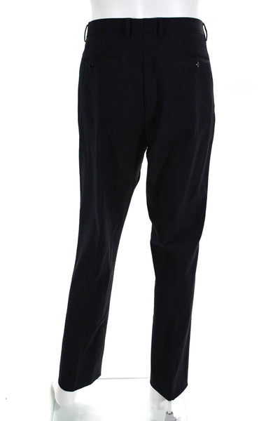 Frank & Oak Mens Slim Leg Laurier Dress Pants Black Wool Size 36X34