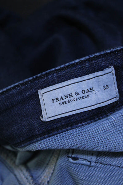 Frank & Oak Women's Midrise Dark Wash Five Pockets Straight Leg Pant Size 36