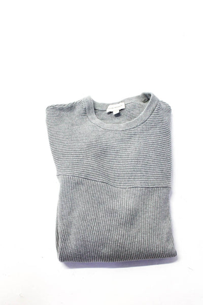 Club Monaco Men's Crewneck Long Sleeves Ribbed Sweater Gray Size S Lot 2