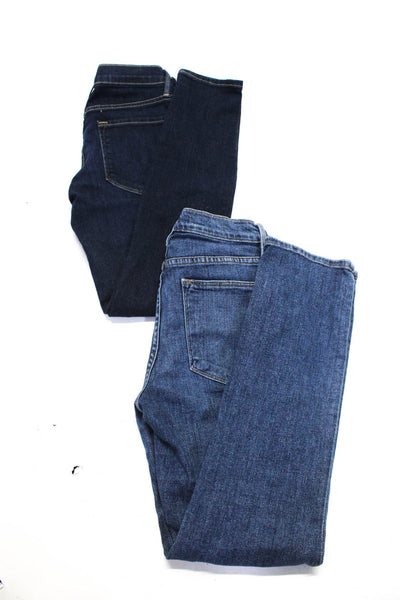 Frame Denim Womens Stretch Denim High Rise Skinny Jeans Blue Size 26