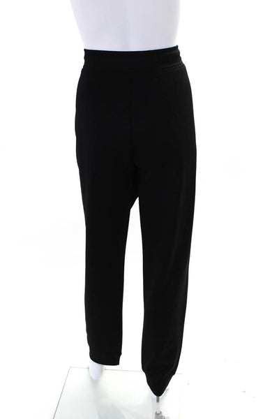 Karl Lagerfeld Women's Drawstring Waist Tapered Leg Jogger Pant Black Size L