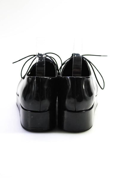 Tamara Mellon Karla Welch Womens Leather Platform Oxfords Black Size 41 11