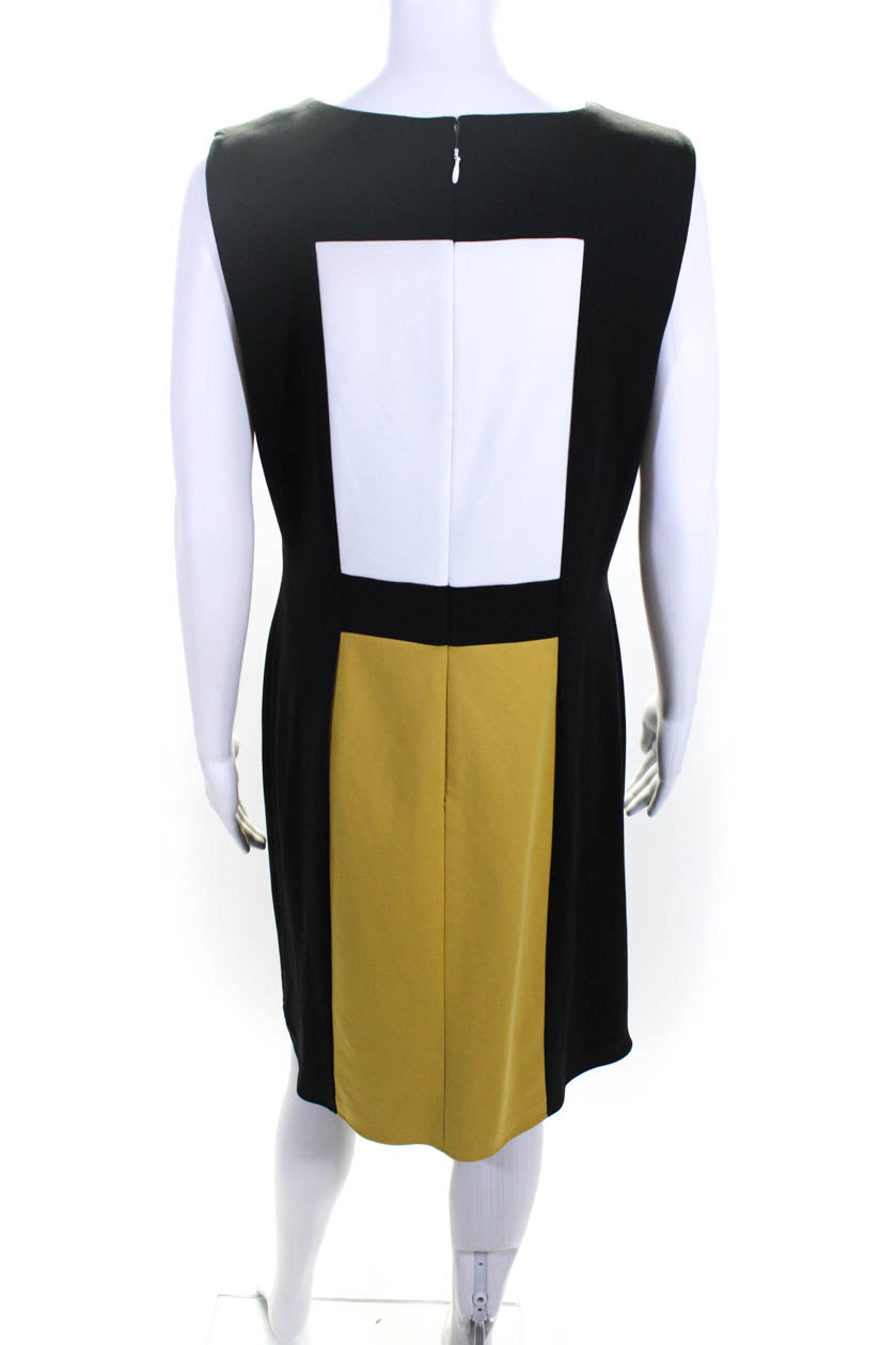 Calvin klein colorblock top sleeveless sheath dress