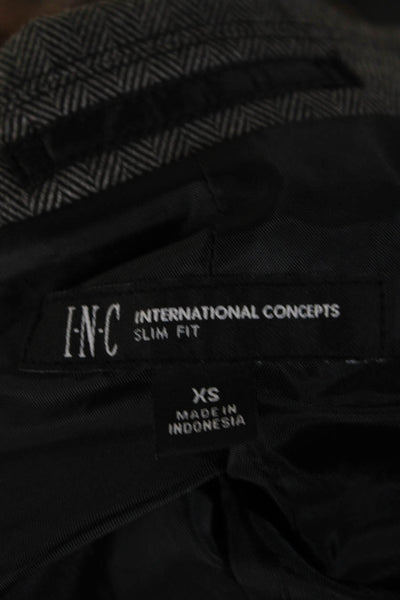 INC International Concepts Womens Two Button Blazer Black Size Extra Small