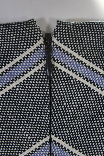 J Crew Womens Linen Striped Patchwork Back Zipped Short Sleeve Dress Blue Size 2