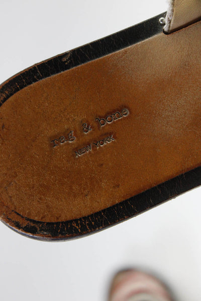 Rag & Bone Women's Open Toe Slip-On Flat Sandals Multicolor Size 8.5