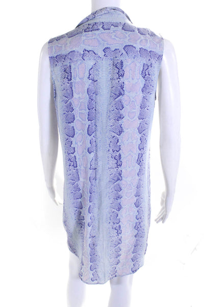 Equipment Femme Women's Silk Snakeskin Print Shift Dress Multicolor Size S