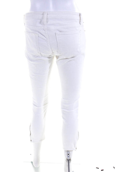 Helmut Lang Women's Five Pockets Skinny Ankle Pant White Size 27