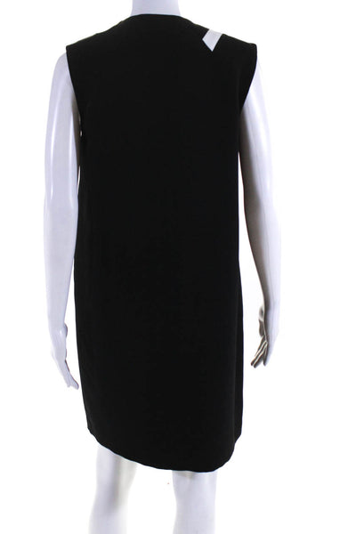 Rag & Bone Womens V Neck Sleeveless Shift Dress Black White Size 6