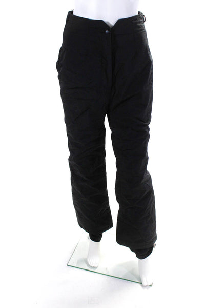 Obermeyer Womens Zipper Fly High Rise Straight Leg Snow Pants Black Size 8