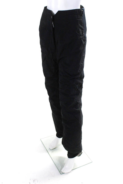 Obermeyer Womens Zipper Fly High Rise Straight Leg Snow Pants Black Size 8