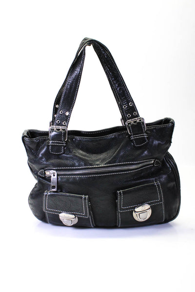 Marc Jacobs Women's Leather Buckle Shoulder Bag Black Size M