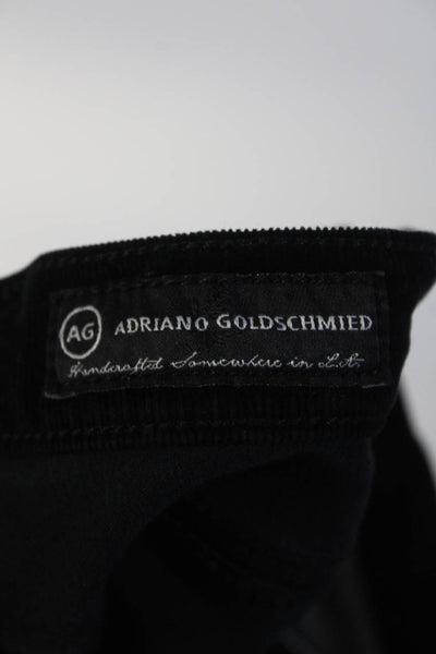 Adriano Goldschmied Womens Stilt Cigarette Leg Corduroy Pant Jeans Black Size 31