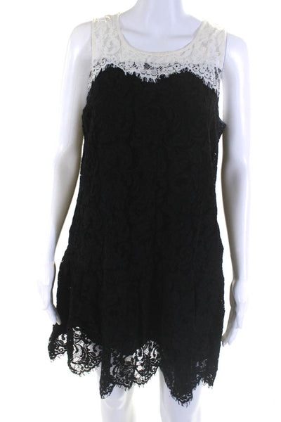 Essentiel Antwerp Women's Sleeveless Lace Mini Dress Black Size 40