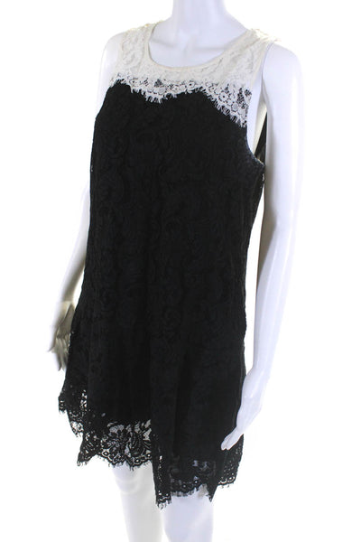 Essentiel Antwerp Women's Sleeveless Lace Mini Dress Black Size 40