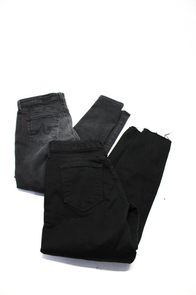 AG Women's Midrise Five Pockets Skinny Denim Pant Black Size 25 Lot 2