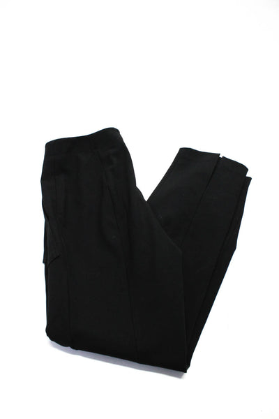 Tibi Women's High Rise Straight Leg Dress Pants Black Size 2
